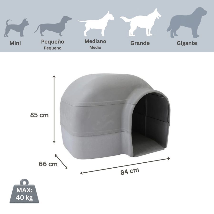Petmate Husky Casa de Pl&aacute;stico para perros, , large indicador imagen numero 3